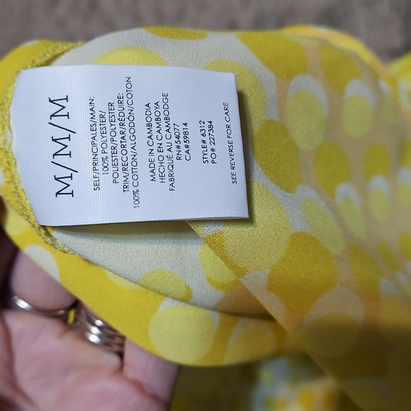 NWT CAbi Sunbeam Yellow Cami - Picture 9 of 11